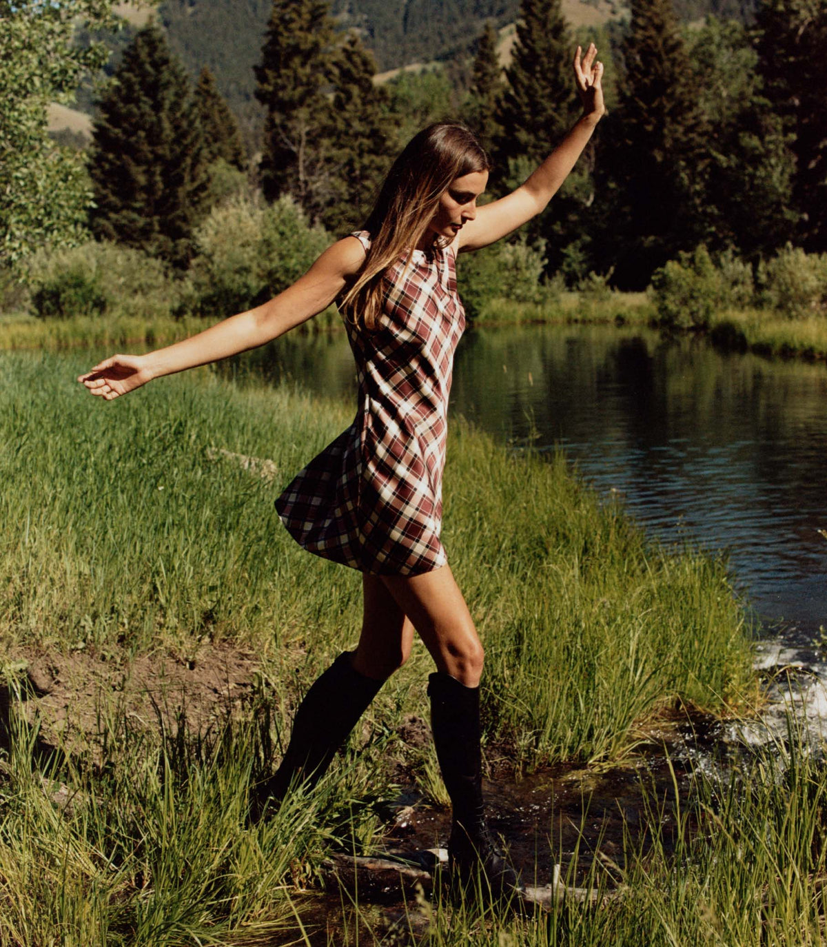 ALAMERE DRESS -- NORFOLK PLAID
